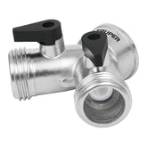 Adptdor "y" de mnguers entrd/slid de 3/4'' de metl truper